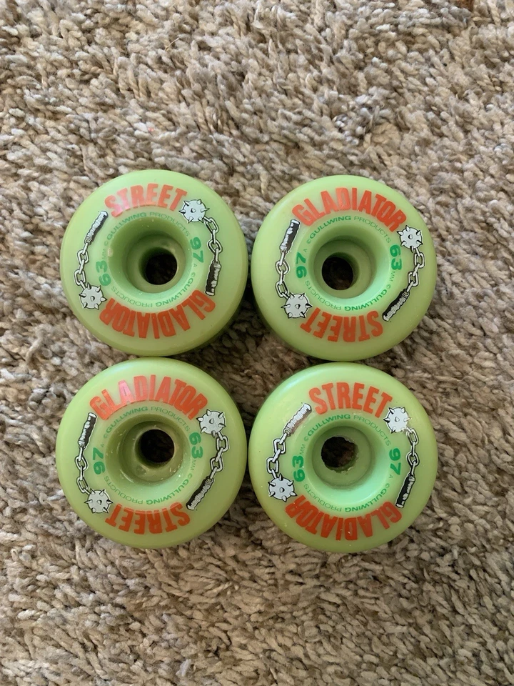 Ruedas de monopatín OG Gullwing Street Gladiator verde 63 mm/97a Foto 1 de 2