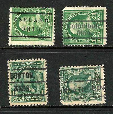 Sc #279 300 OHIO etc Precancels Collection Franklin 1 Cent 1894 Bureaus US 24B61 - Image 1 of 4