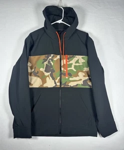 Simms Rogue Hoody Men's Medium Black Soft Shell Water Resistant Woodland Camo - Picture 1 of 8