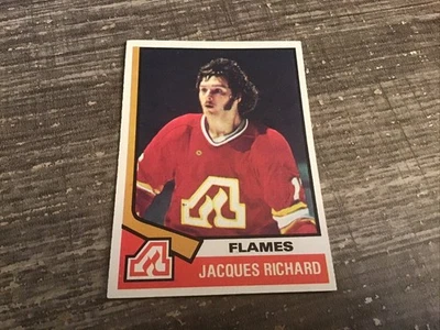 Tarjeta Topps Hockey Jacques Richard Atlanta Flames 1974-75 #139 Foto 1 de 2