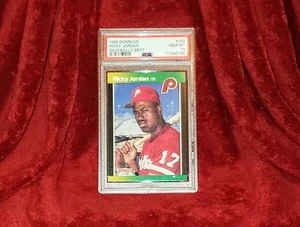 RICKY JORDAN 1989 DONRUSS BASEBALL'S BEST #103 RC ROOKIE PSA 10 🔥  SHARP - Picture 1 of 2