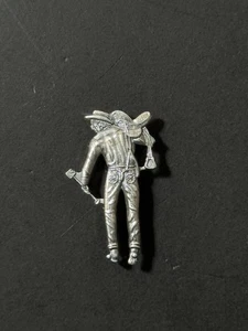 Prendedor vaquero vintage de plata esterlina Levi’s Strauss & Co. Saddleman empleado - Imagen 1 de 10