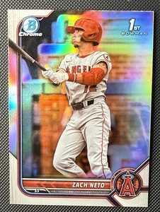 2022 Bowman Chrome Draft Zach Neto Refractor Los Angeles Angels BDC18 - Picture 1 of 2