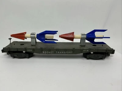 American Flyer S Gauge 24553 Rocket Transport Flatcar With Two Rockets #24553 - Image 1 of 4