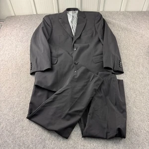 Hugo Boss Lanificio F.lli Cerruti Dal 1881 Suit Mens 40R Trousers 36W 28L Black - Picture 1 of 23