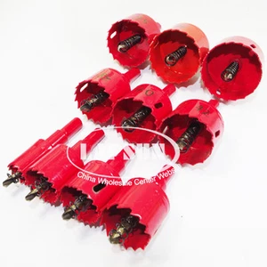 10pc Bi Metal M42 HSS Hole Saw Cutter Drill Bit Set F Aluminum Iron Sheet Pipe A - Picture 1 of 1