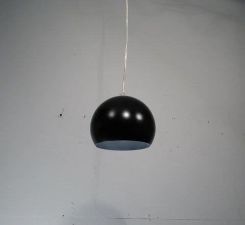 Vintage Mid Century Modern Eye Ball Metal Pendant Light Fixture Lamp Cover