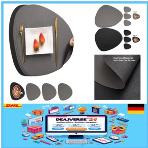 Tischset Lederoptik Platzset Abwischbar Rutschfest Set Esstisch Deko Haushal - Bild 1 von 7