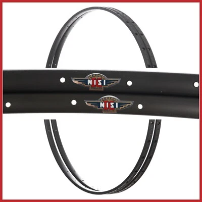 NUEVO PAR DE LLANTAS NISI CORSA STRETTO 28" 700c 32H AGUJEROS BICICLETA DE CARRETERA TUBULAR DE COLECCIÓN Foto 1 de 4