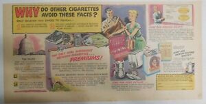 Raleigh Cigarettes Ad: Fine Tobacco & Premiums from 1940's Size: 7.5 x 15 inches