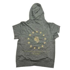 Darc Sport Men's Wolf Star Cap Sleeve Hoodie Sweatshirt in Small Gray - Picture 1 of 5