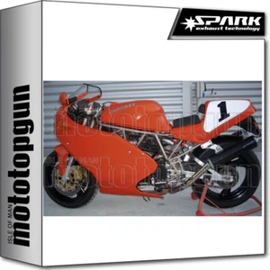 SPARK 2 ESCAPES BAJO REDONDO HOMOLOGADO CARBONO DUCATI 900 SS 1991 91 1992 92 - Imagen 1 de 1