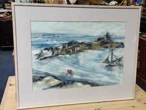 Ges Wilson Cornwall Cornish St Ives Artist .  Isles Of Scilly Scene  - Picture 1 of 6