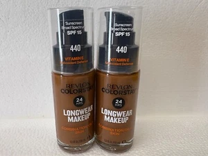 REVLON COLORSTAY 24Hrs Combination/Oily Matte Foundation 440 Mahogany lot of 2 - Picture 1 of 5