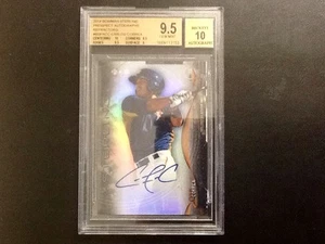 CARLOS CORREA 2014 BOWMAN STERLING REFRACTOR ROOKIE AUTOGRAPH #49/150 BGS 9.5 10 - Picture 1 of 2