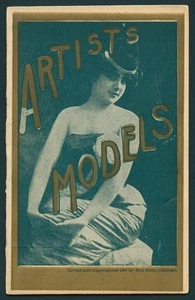 Amerikanische 1907 KÜNSTLERMODELLE Neuheit ERÖFFNET Gay 90er riskante FOTO Darsteller - Bild 1 von 5