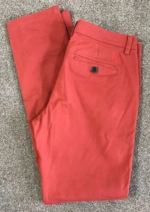 GORGEOUS WOMENS TIMBERLAND BRICK RED CHINO TROUSERS UK 10 US 6 EU 38 32 W 32 L - Picture 1 of 6