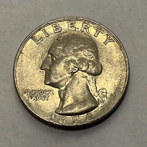 1984 Washington Quarter Broad struck Error Long Die Crack On Neck Many Errors - Picture 1 of 24