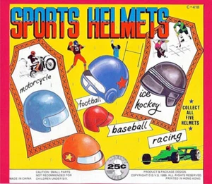Vintage Sporthelme Baseball Football Automatenschild alter Ladenbestand - Bild 1 von 1