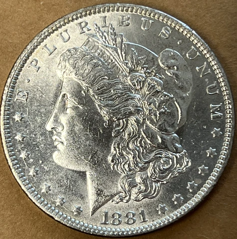 1881 O BU GEM MORGAN SILVER DOLLAR UNC MS+ U.S. MINT RARE COIN Cover