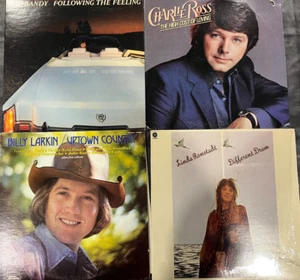 Record Country  Music LP 4 Lot -  Moe Bandy Linda Ronstadt Larkin Charlie Ross - Picture 1 of 5