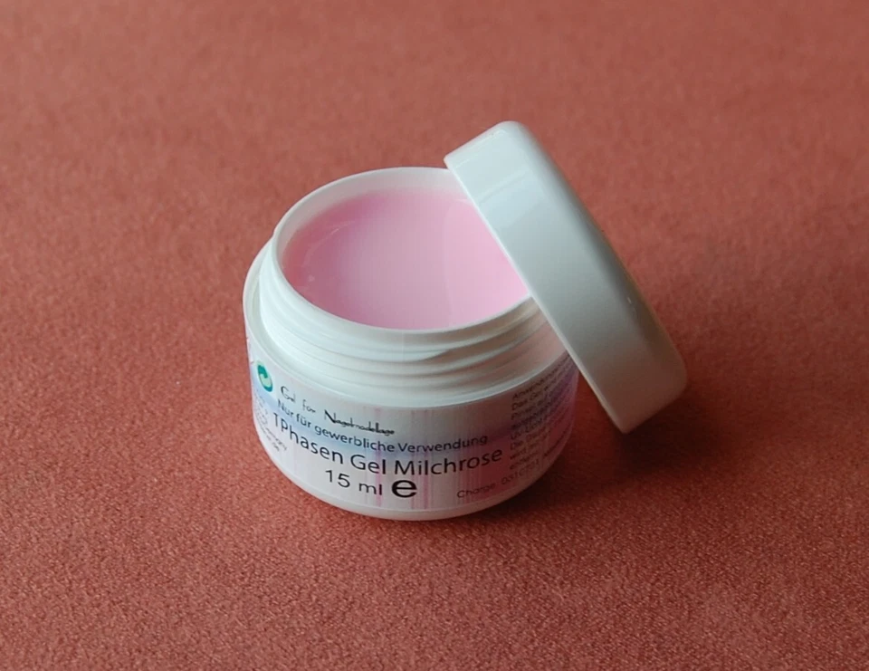 1 Phasen Milchrose UV Gel LED 15 ml  Natur Farbe  Rosa - Bild 1 von 1