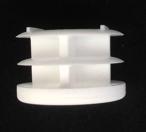 Diámetro exterior de 1,25"" / 1 1/4"" - deslizamiento de la tapa de pies para sillas - Cantidad 16 blanco #602W - Imagen 1 de 3