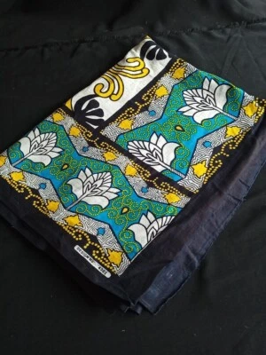 African Fabric Ethnic Print 100% Cotton Fabric Sewing Material Panel  3.3m - Image 1 of 4