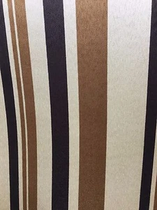 BEIGE BROWN MULTICOLOR Striped Polyester Twill Fabric (60 in.) Sold By The Yard - Picture 1 of 6