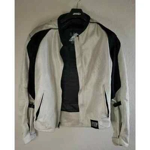 Armoured Motorcycle Jacket Speed & Strength Trial by Fire Silver Black Men’s M - Picture 1 of 8