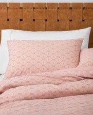 Opalhouse Twin Blush Pink Diamond Dobby Weave Duvet Cover And Sham 2 Piece Set 