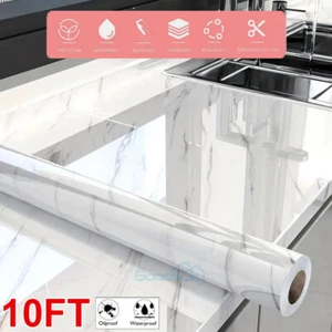 Marble Contact Vinyl Paper Self Adhesive Peel Stick Wallpaper Kitchen Countertop - Picture 1 of 57