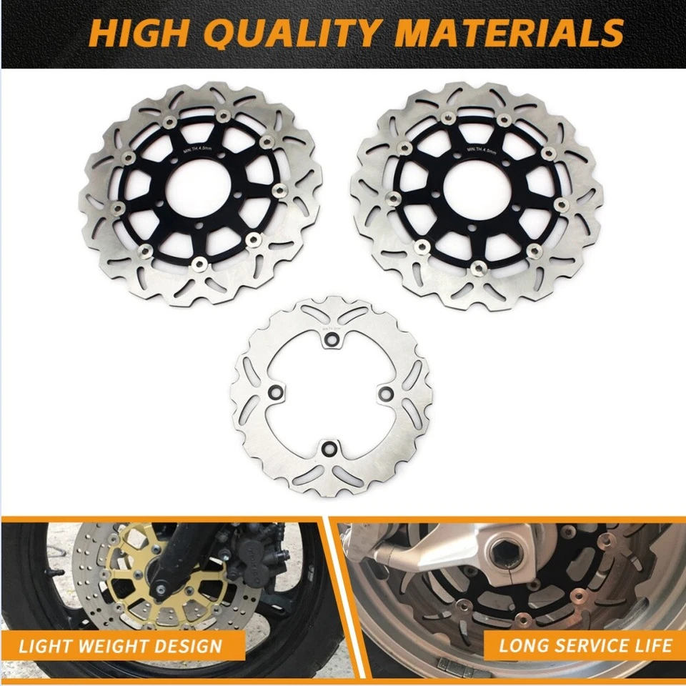 Rotores de freno delanteros traseros para Kawasaki VERSYS 650 07-14 ZX-10R Ninja 1000 04-07 Foto 1 de 4