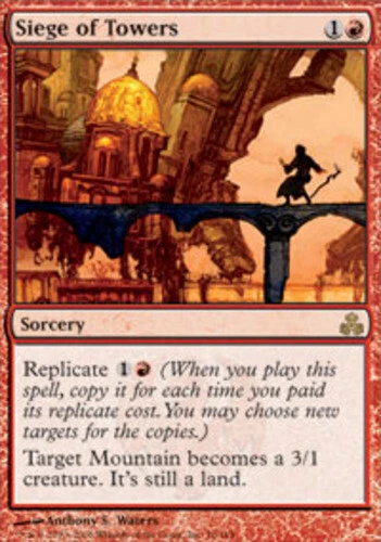 Siege of Towers - Foil ~ Moderately Played Guildpact MTG Magic UltimateMTG Red C - Image 1 of 1