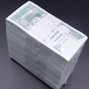 Vente en gros lot 1000 pièces Mongolie 10 billets tugriks collection papier-monnaie UNC