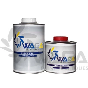 Waga Vernice Antigraffio Trasparente Lucida 2K 1L + Cat. 500ml Auto & Moto - Foto 1 di 1