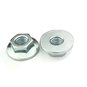 M8 Flange  Collar Nut Suitable for 10mm Slot. Pack of 100. - Picture 1 of 2