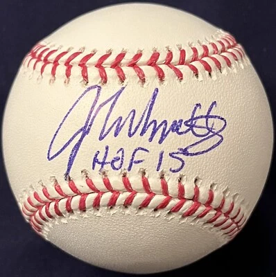 John Smoltz Signed Autograph ROMLB Ball Baseball Atlanta Braves FOX COA JSA - Image 1 of 4