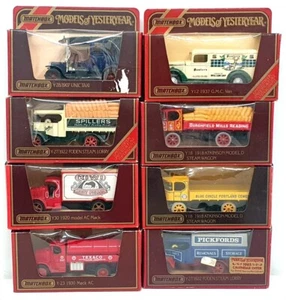 Matchbox Models Of Yesteryear TVSET9 - Collection Of 8 Assorted Vans & Trucks - Picture 1 of 6
