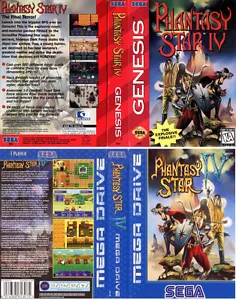 - Phantasy Star IV 4 PAL scatola di ricambio USA custodia arte solo inserto - Foto 1 di 3