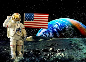 CODE 3 APOLLO ASTRONAUT MOON figure Limited Edition Model - Picture 1 of 2
