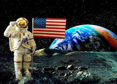 CODE 3 APOLLO ASTRONAUT MOON figure Limited Edition Model - Image 1 of 2