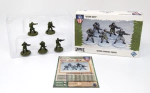 Dust Tactics: Allies - "Recon Boys" Recon Rangers Squad OPEN BOX PARTIAL PAINTED - Picture 1 of 7