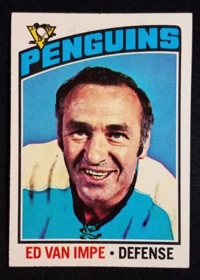 1976-77 Topps #157 Ed Van Impe Pittsburgh Penguins NR-MINT (surface bump) - Image 1 of 3