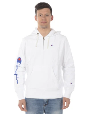 Sweat-shirt champion sweat-shirt sweat-shirt coton homme blanc 214031 WW001 - Photo 1/4