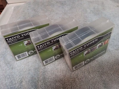 75x Taiyo Yuden DVD-R Silver Lacquer 16X Compatible Microboards Technology 3 Pkg - Image 1 of 3