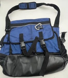 Gap Y2k Blue/Black Utilty Bag With Multiple Compartments - Picture 1 of 8