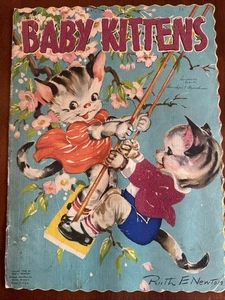 “Baby Kittens” Vintage Childrens Book Illustrated by Ruth E Newton 1948 - Bild 1 von 7