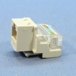 Cooper Aspire Desert Sand Cat5e Snap-In Modular Jack 110 Style 8-Position 9557DS - Picture 1 of 8