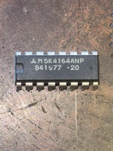 Mitsubishi 4164 dram for XT 64k x 1 200ns M5K4164ANP-20 1 piece - Picture 1 of 3